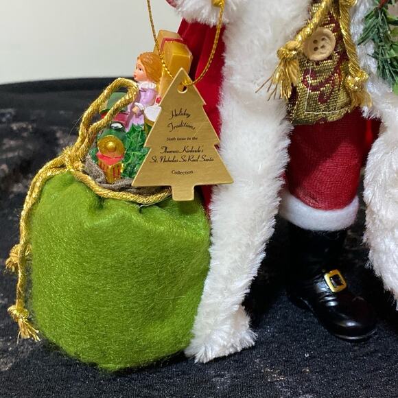 Thomas Kinkade St. Nicholas So Real Santa Figurine "Holiday Traditions" Bradford - Picture 4 of 10